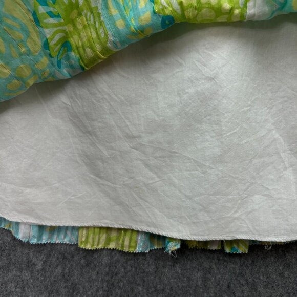 Lilly Pulitzer Arden Off The Hook Strapless Tiered Dress Women's Sz 4 Fish Print - Picture 6 of 12